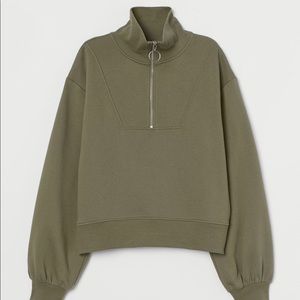 H&M Oversized Half-Zip Sweatshirt (NWOT)